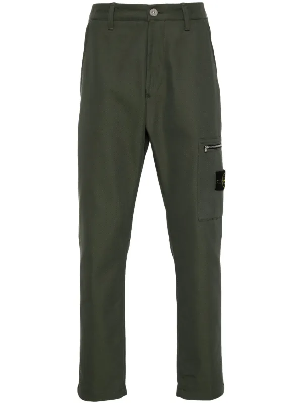 Stone Island コンパスバッジ パンツ | グリーン | FARFETCH JP Stone Island コンパスバッジ パンツ | グリーン | FARFETCH JP