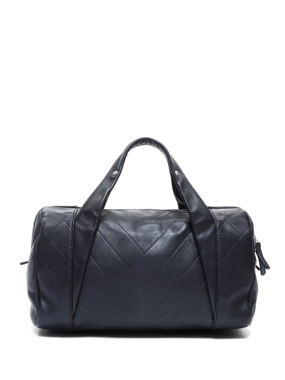 CHANEL Pre-Owned 2005 CC chevron-quilted travel bag - Zwart