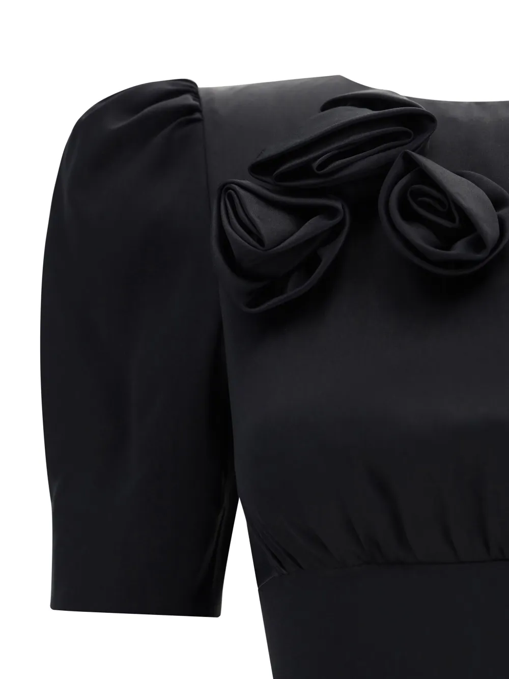 Alessandra Rich Zijden mini-jurk Zwart