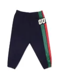 Gucci Kids logo-print trousers - Blue