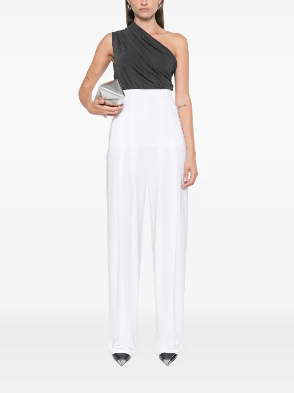 Norma Kamali Pleated high-waisted Trousers | White | FARFETCH