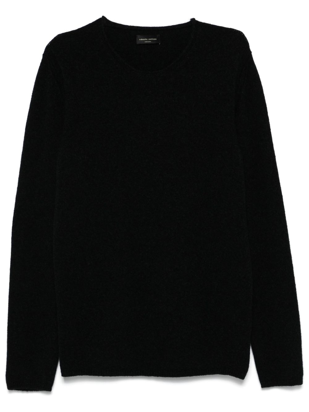 Roberto Collina Geribbelde sweater Zwart