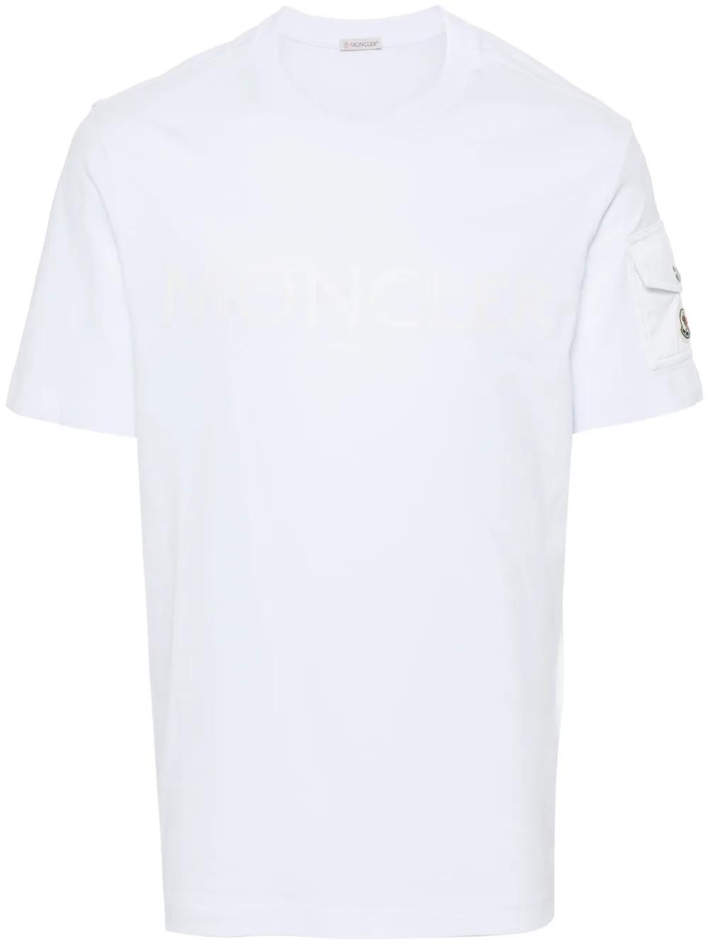 Moncler T-shirt met logoprint Wit