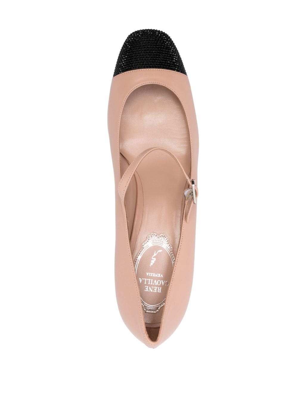 Shop René Caovilla 40mm Kristen Pumps In Neutrals