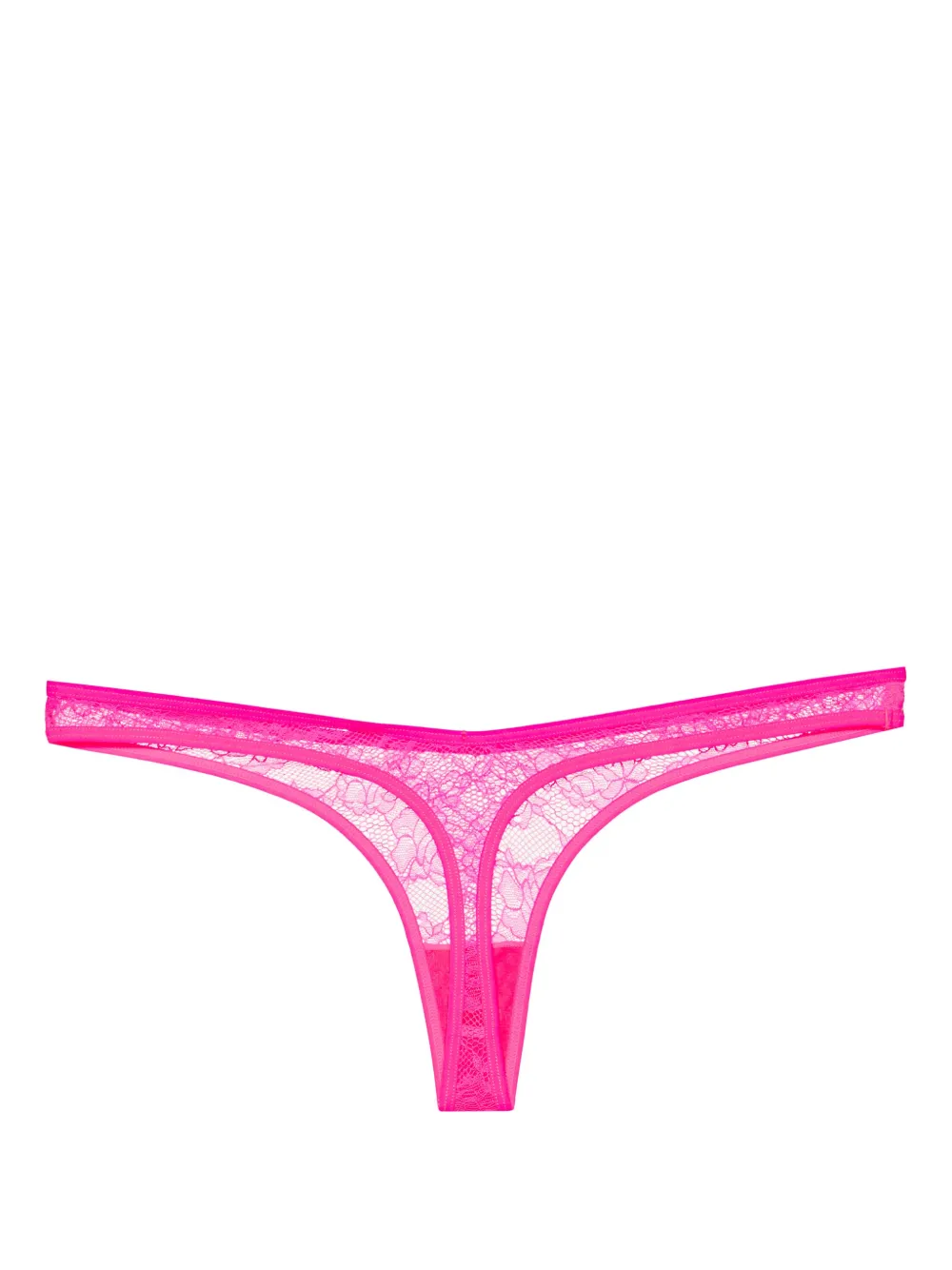 maisonclose Maison Close String met bloemenkant - Roze