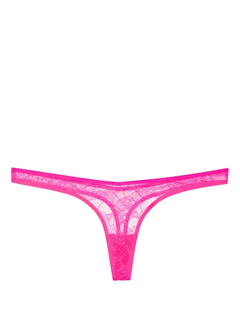 Maison Close floral-lace thong