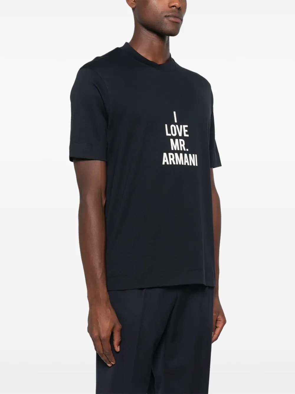 Emporio Armani I Love Mr. Armani T-shirt Blauw