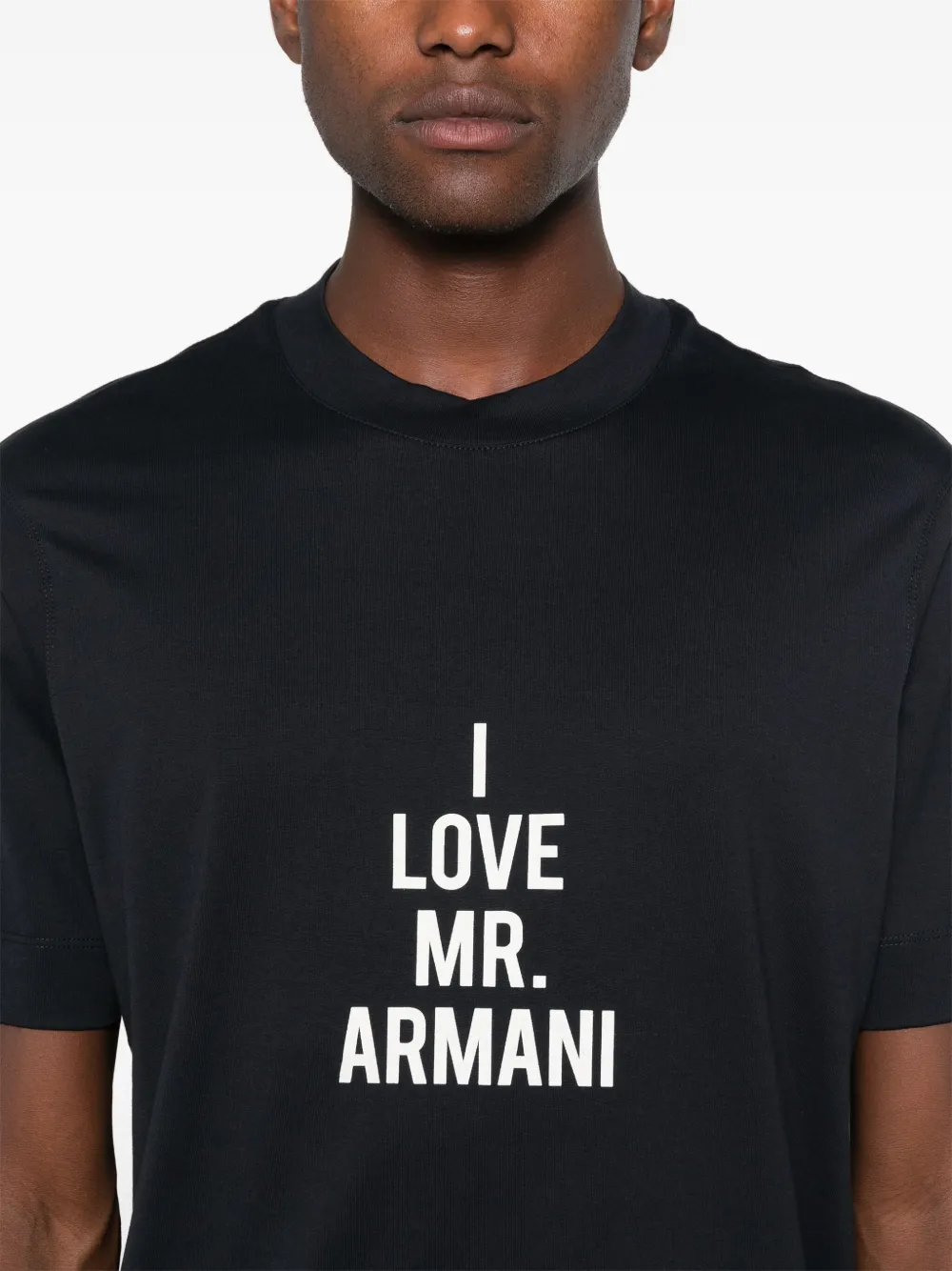 Emporio Armani I Love Mr. Armani T-shirt Blauw