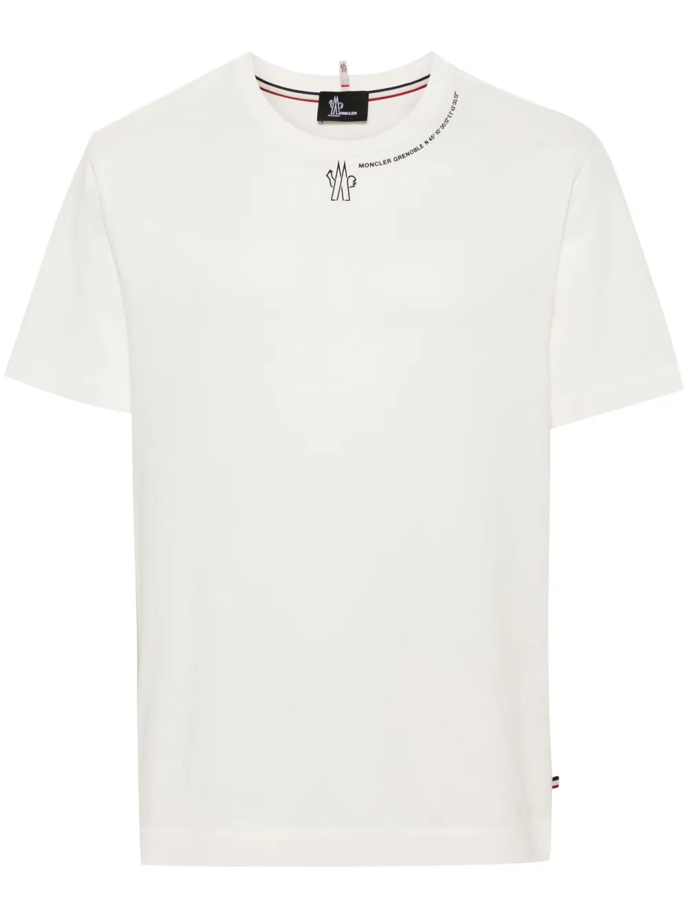 Moncler Grenoble T-shirt met logoprint Beige