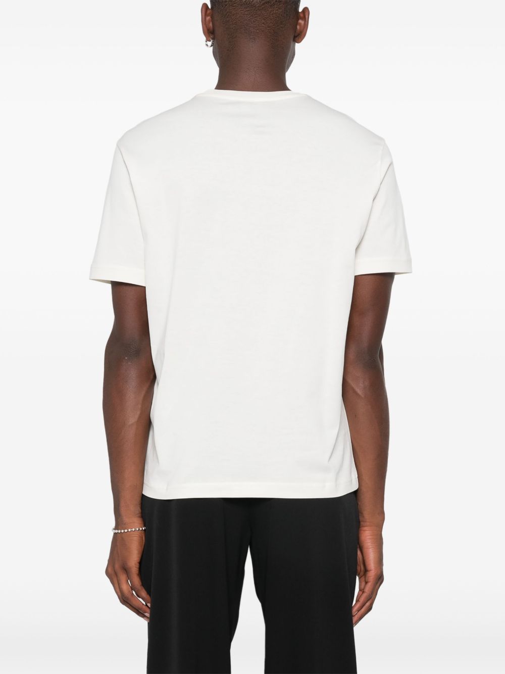 Emporio Armani anchor-embroidered jersey T-shirt Men