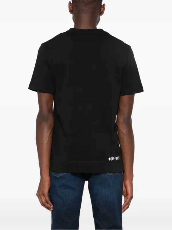 Moncler Grenoble logo-print T-shirt | Black | FARFETCH JO