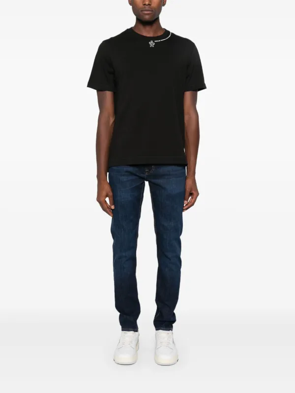 Moncler Grenoble logo-print T-shirt | Black | FARFETCH