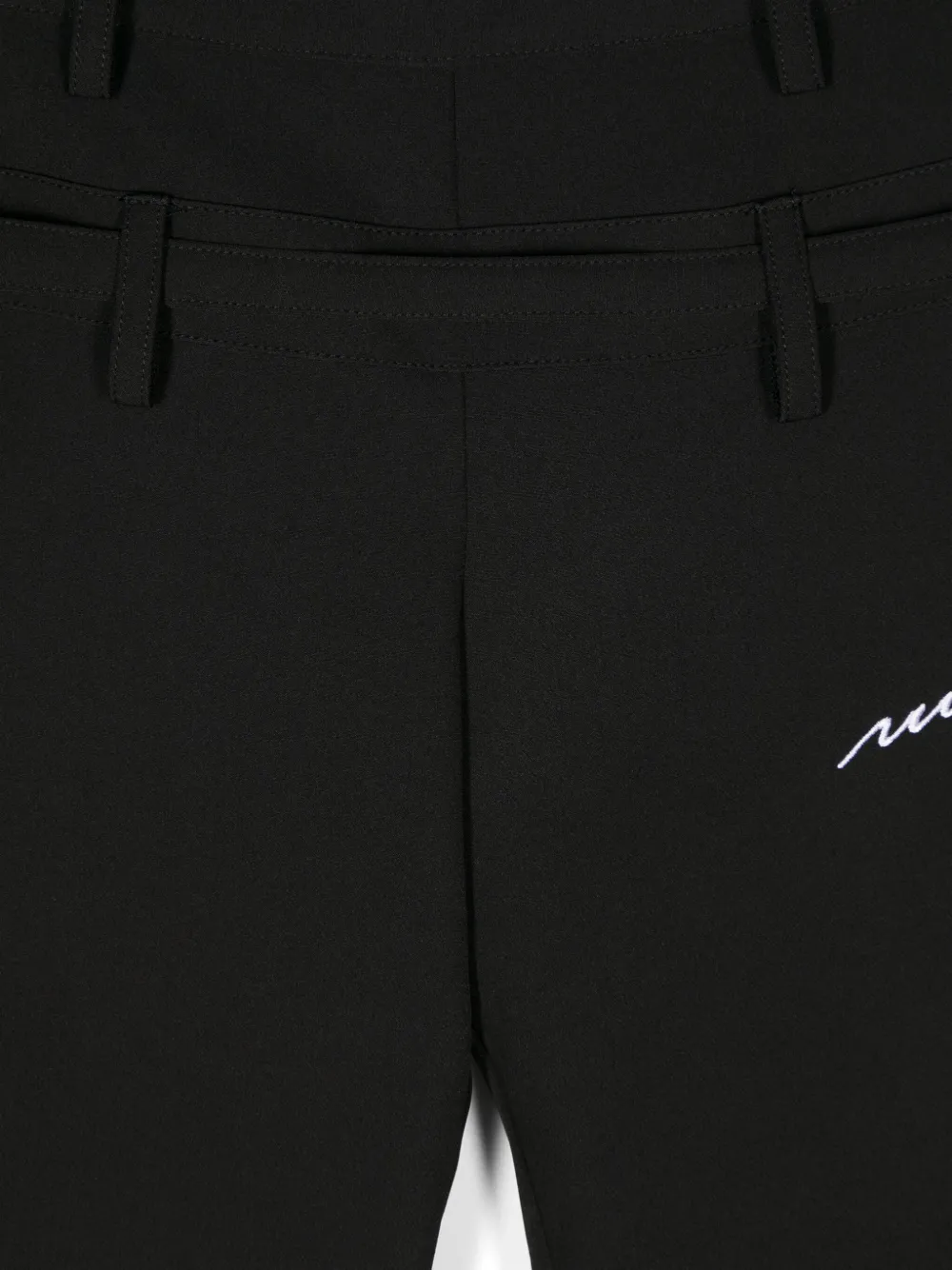 MSGM Kids Broek met geborduurd logo Zwart