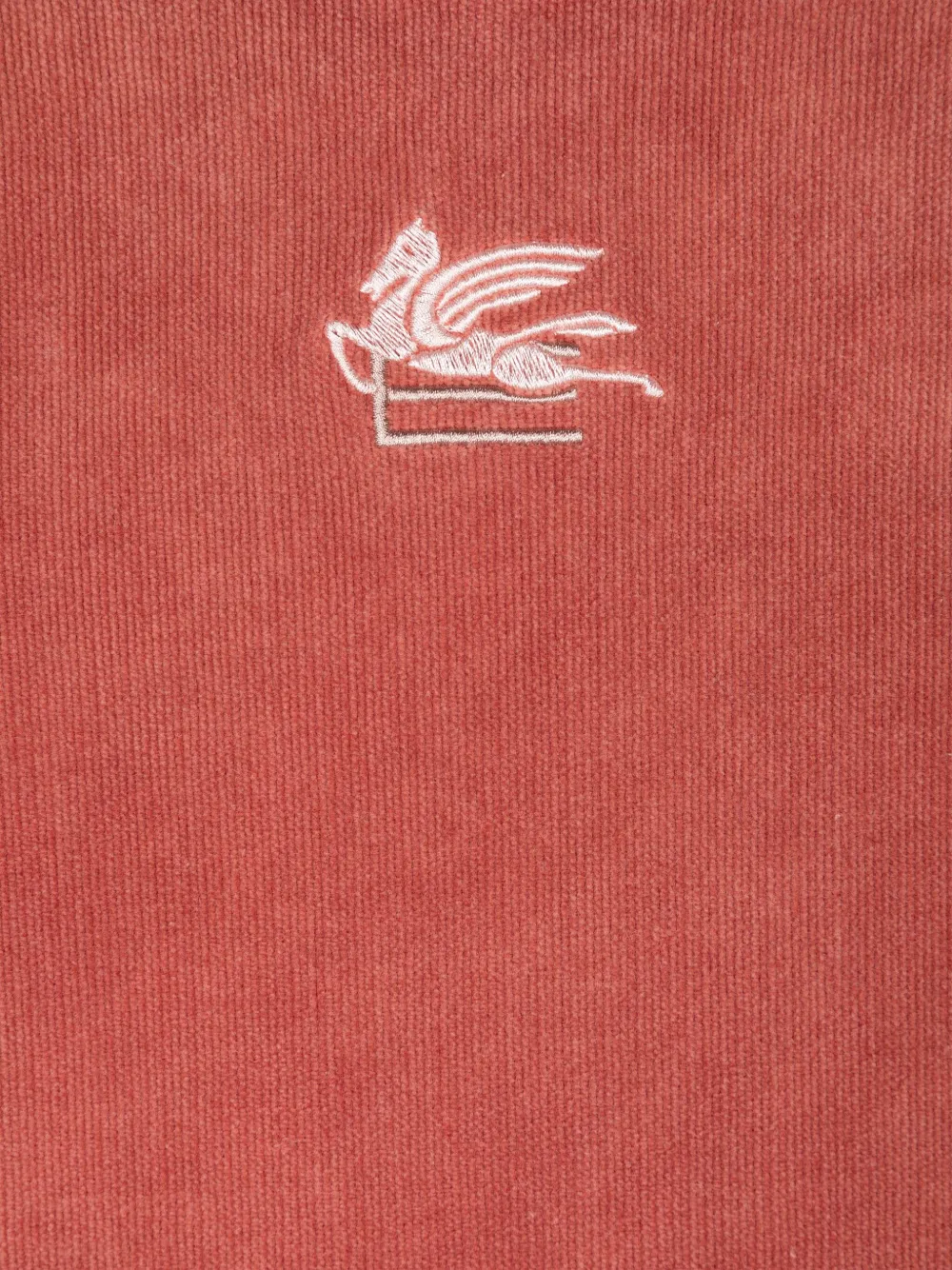 ETRO KIDS Pegaso jurk met borduurwerk Rood