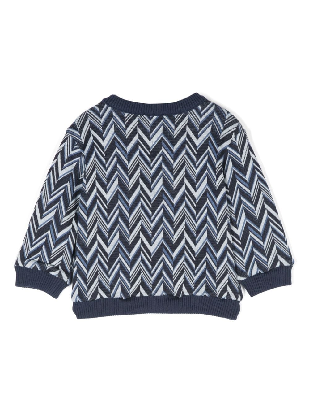 Missoni Kids Vest met zigzag-patroon - Blauw