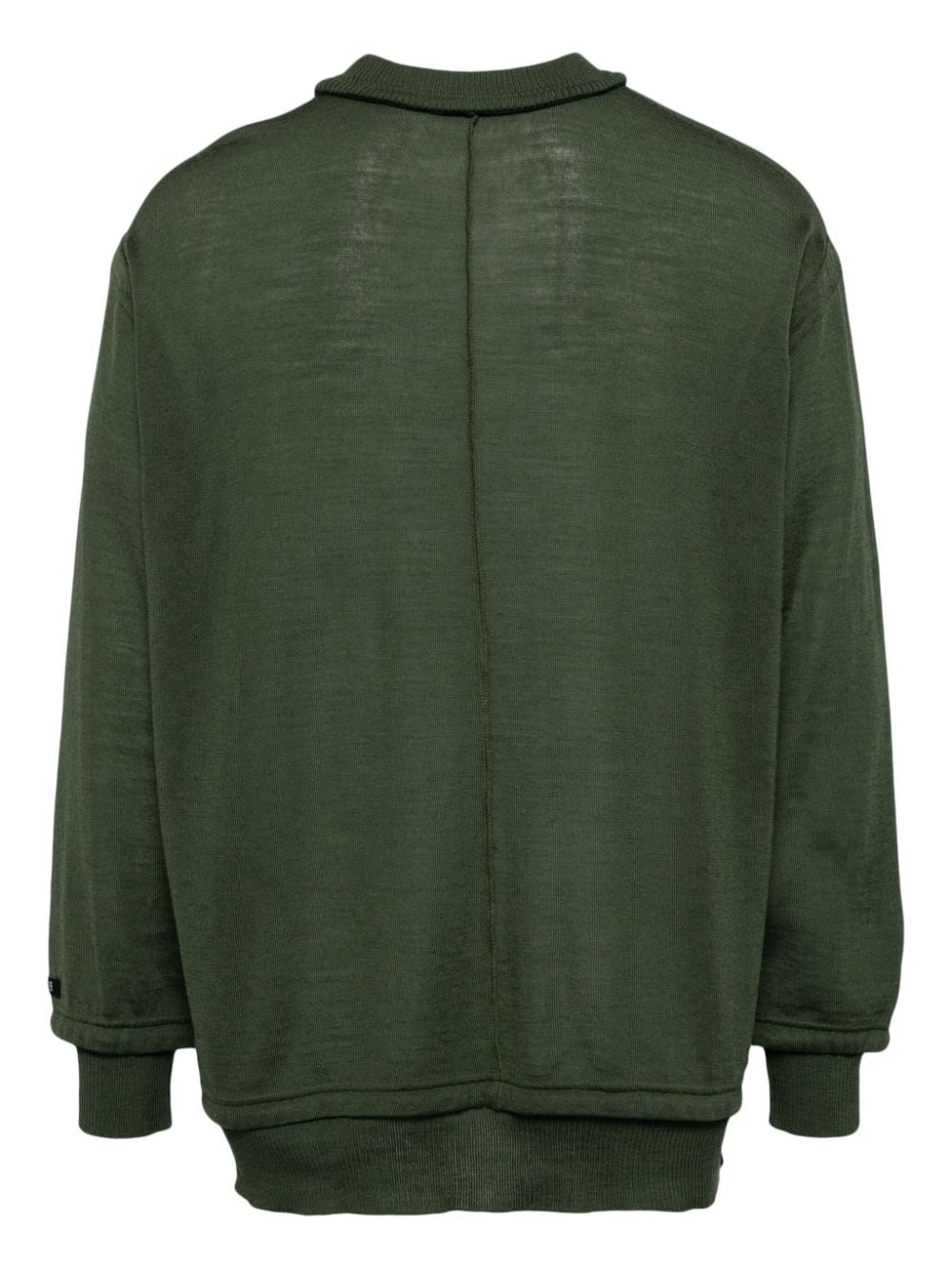 Shop Undercover Wool Jumper In Green