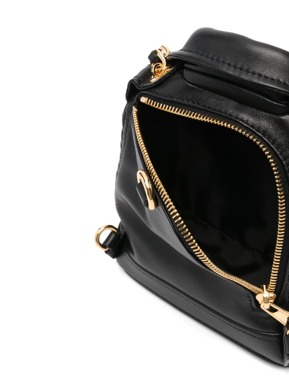 Shop Moschino Biker Tote Bag In Schwarz