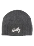 Bally embroidered-logo beanie hat - Grey