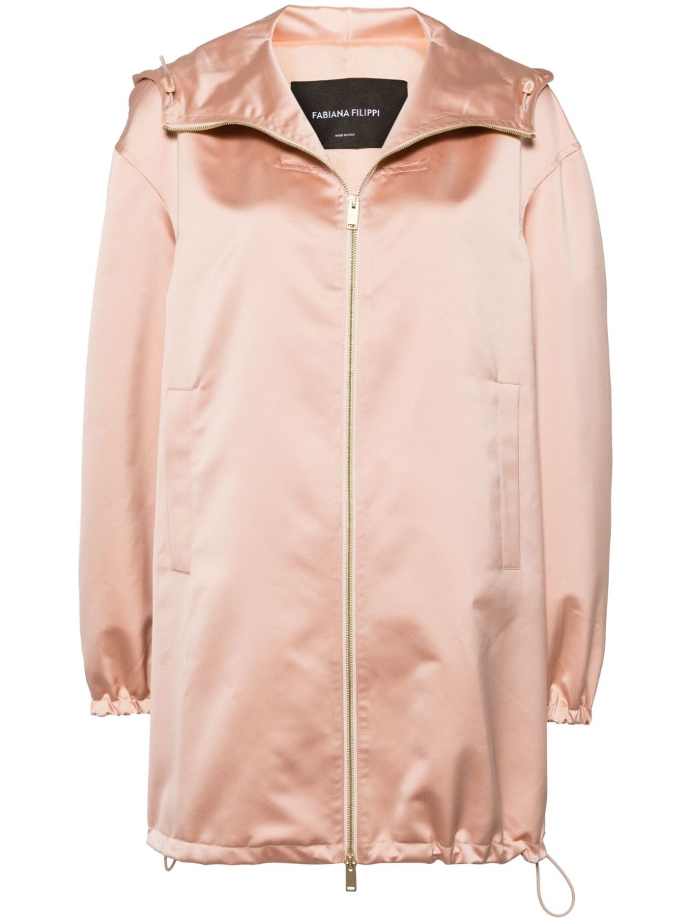 Fabiana Filippi hooded zipper jacket - Pink