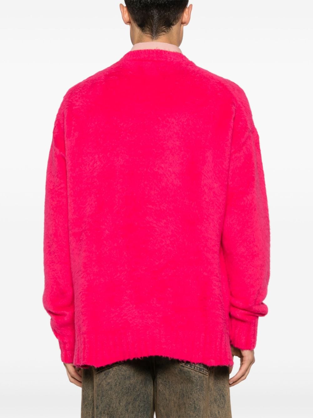 Shop Roberto Collina Brushed Sweater In Pink