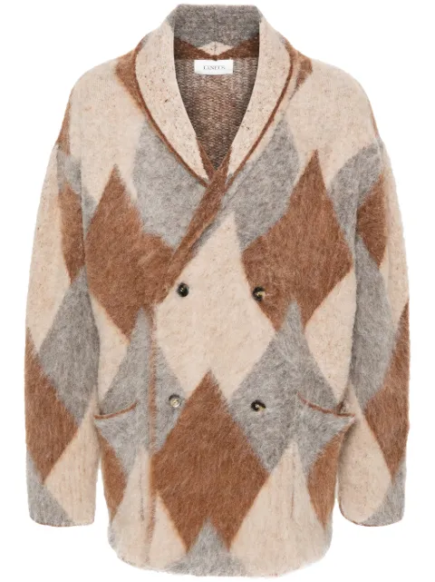 Laneus cardigan à carreaux