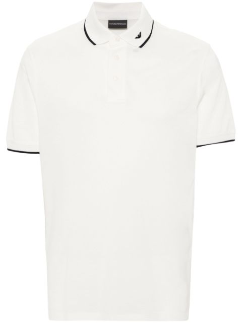 Emporio Armani logo-embroidered polo shirt Men