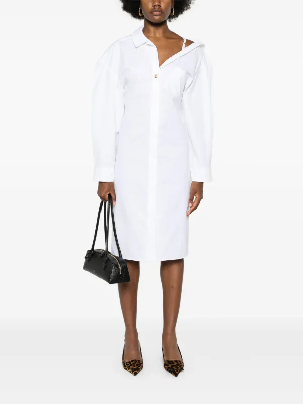 【送料&関税込】Jacquemus La Robe Chemise Dress Jacquemus La Robe Chemise Dress | White | FARFETCH GE