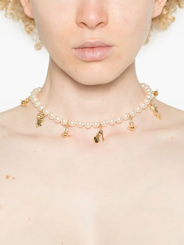 Vivienne deals Westwood Gold Pearl Necklace