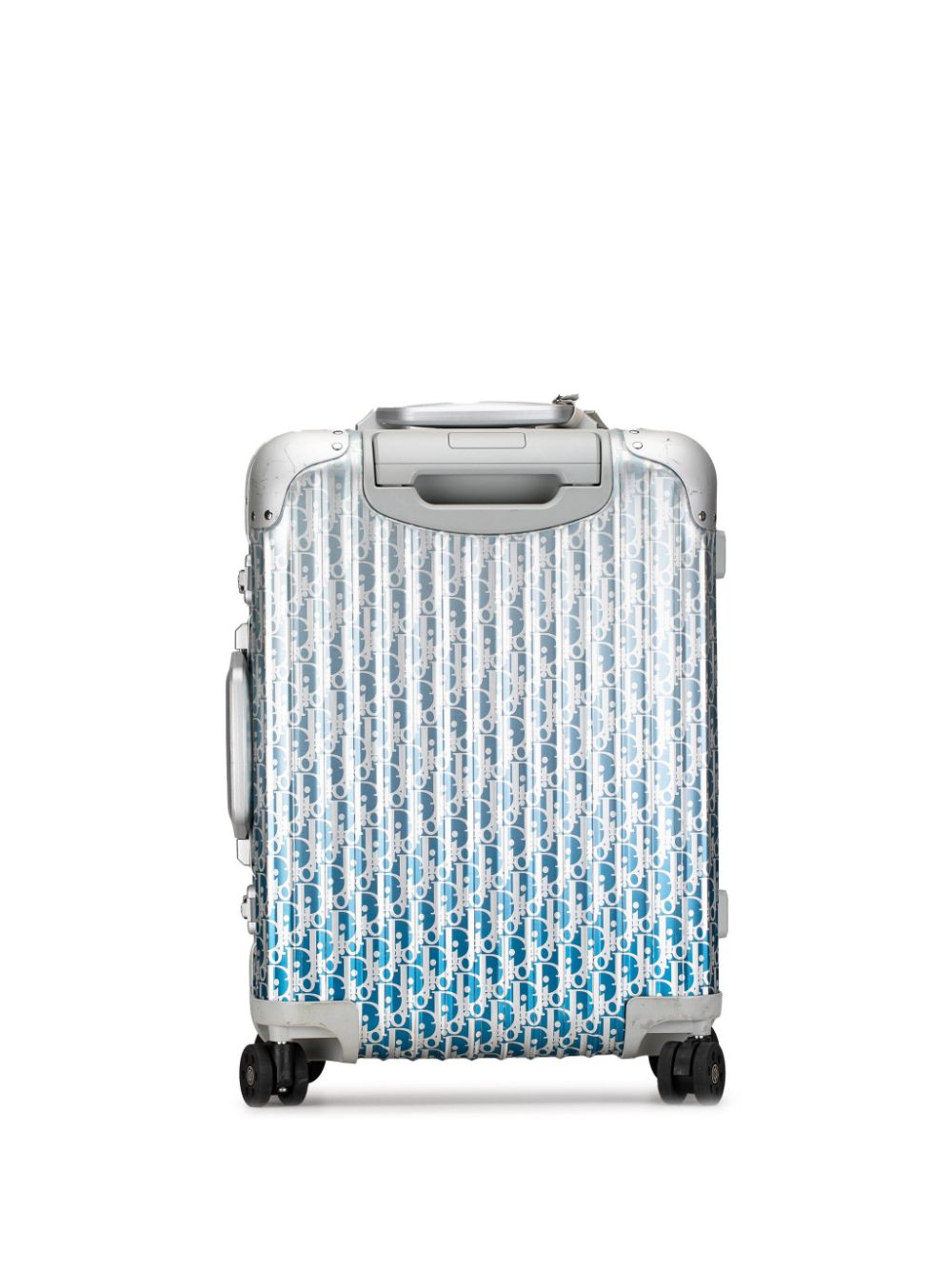 Christian Dior Pre-Owned 2019-2020 x Rimowa Aluminium Gradient Cabin reistas - Blauw