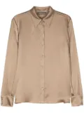 Alberta Ferretti satin shirt - Neutrals