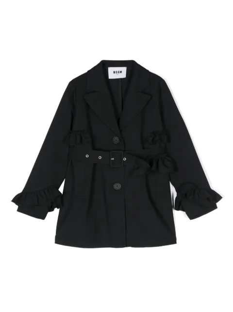 MSGM Kids manteau à volants