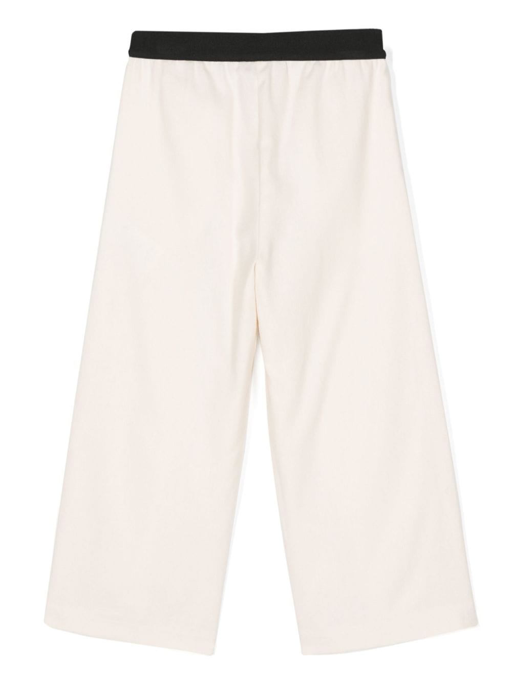 MSGM Kids logo-print trousers - Beige