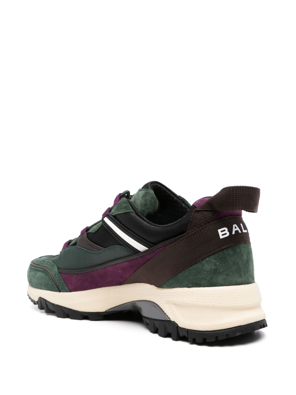 Bally Sneakers met logo-reliëf Groen