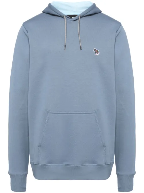 Hoodie en coton biologique à logo zèbre - PS Paul Smith - Modalova