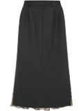 16Arlington Samara midi skirt - Green