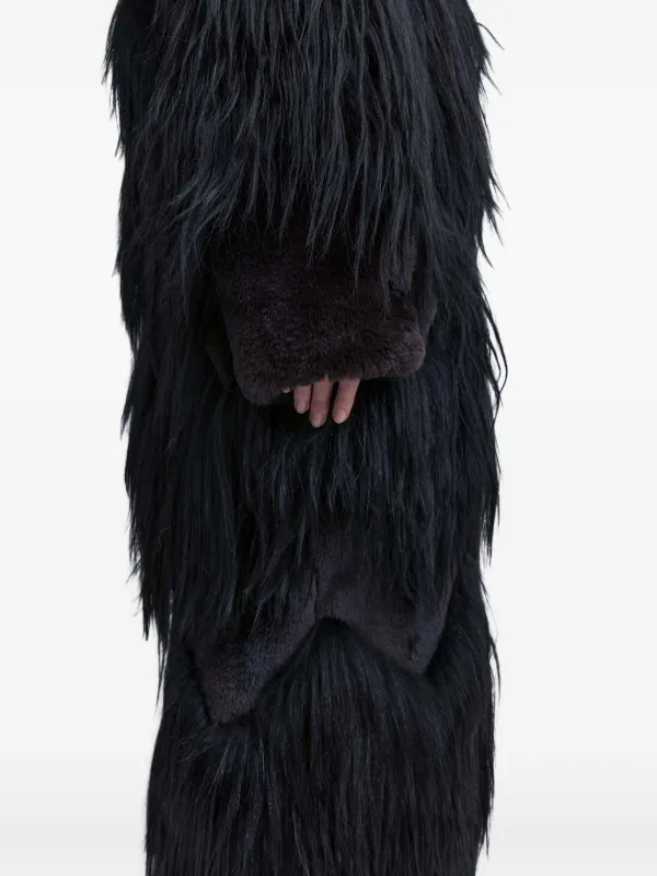 【関税込み】16Arlington ブラック Lorona シアリングコート 16Arlington Lorona Coat | Black | FARFETCH BH