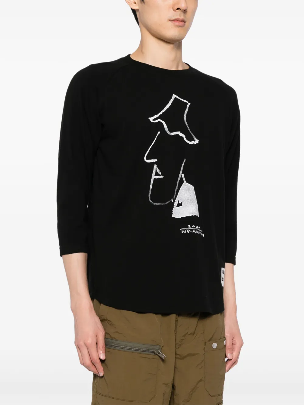 Undercover x Nonnative T-shirt met grafische print Zwart