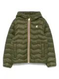 K Way Kids logo-patch jacket - Green