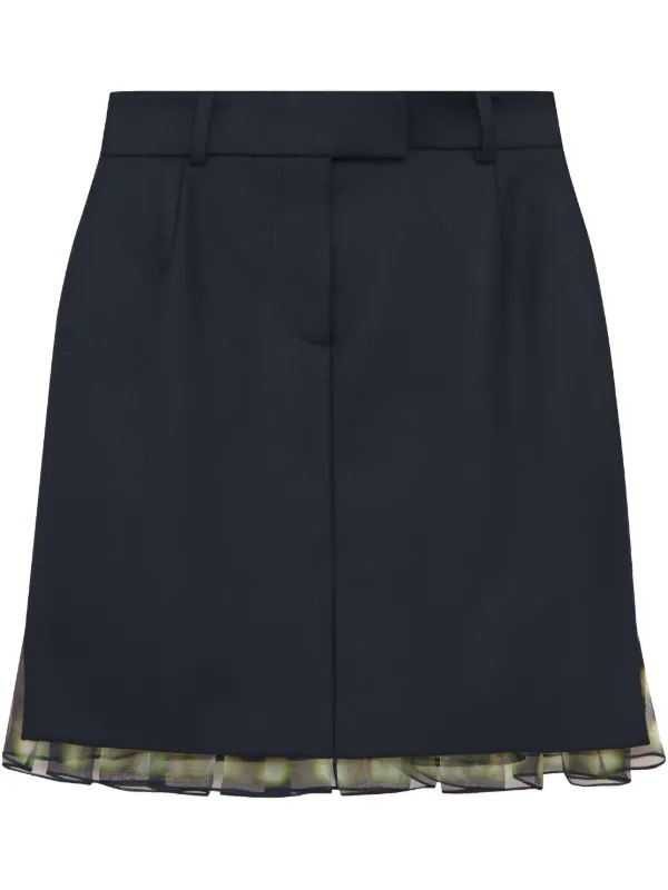 【関税込み】16Arlington ブラック＆グリーン Moss ミニスカート 関税込み】16Arlington ブラック＆グリーン Moss ミニスカート