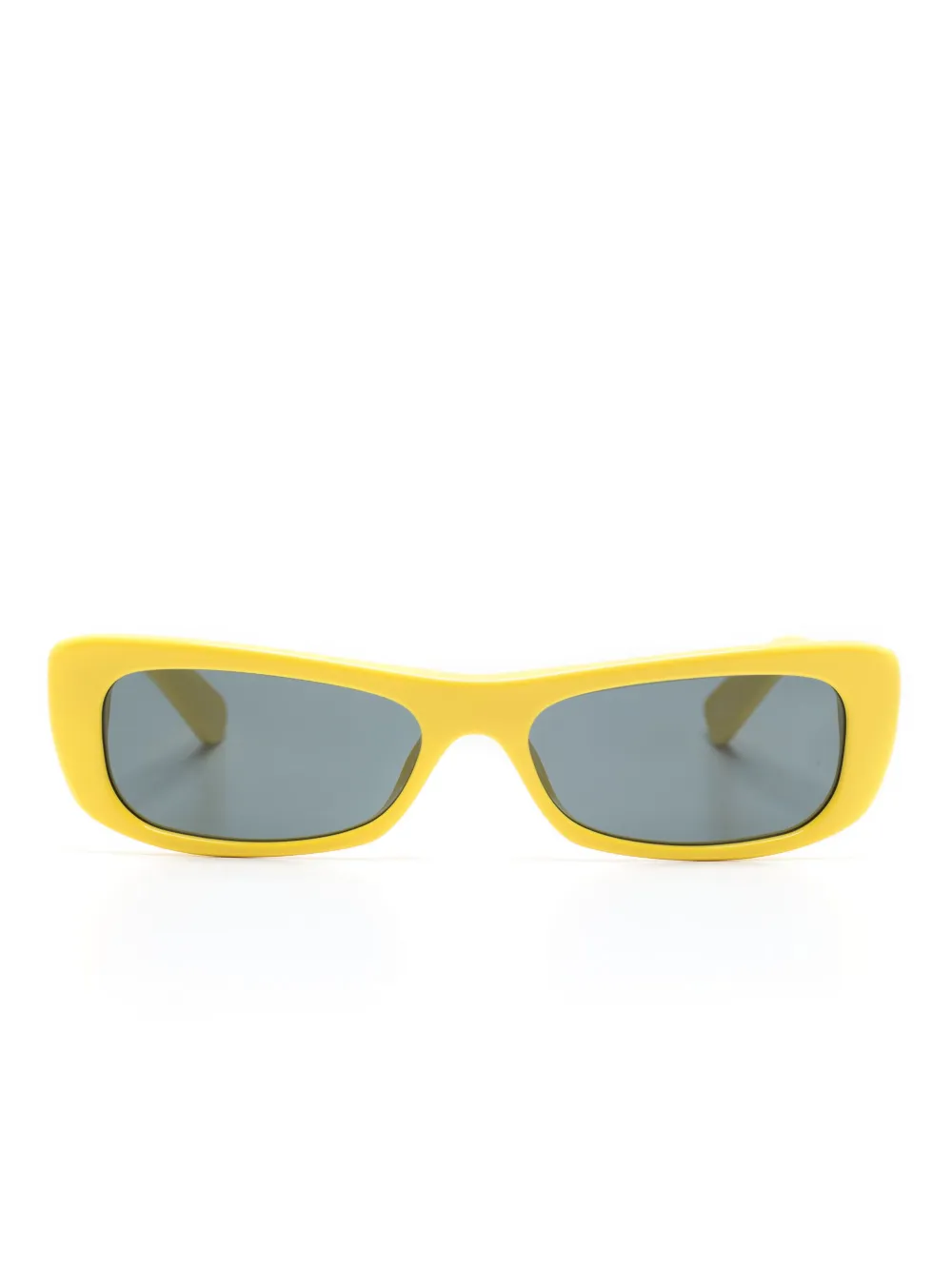 Jacquemus Les Lunettes Capri zonnebril Geel