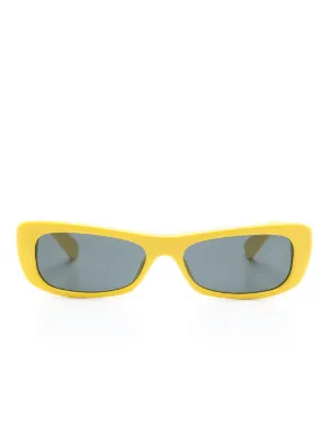 Jacquemus Capri Sunglasses | Yellow | FARFETCH ID display picture 3