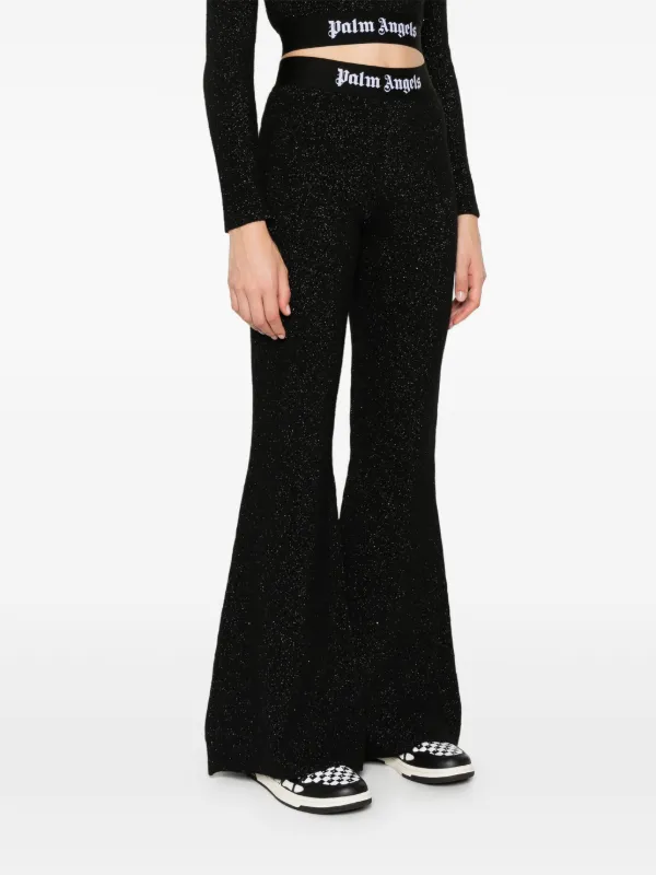ショートパンツ PALM ANGELS Women Straight Pants PWCI002R24FLE001 1010 BLACK 23074253_54393772_600.jpg