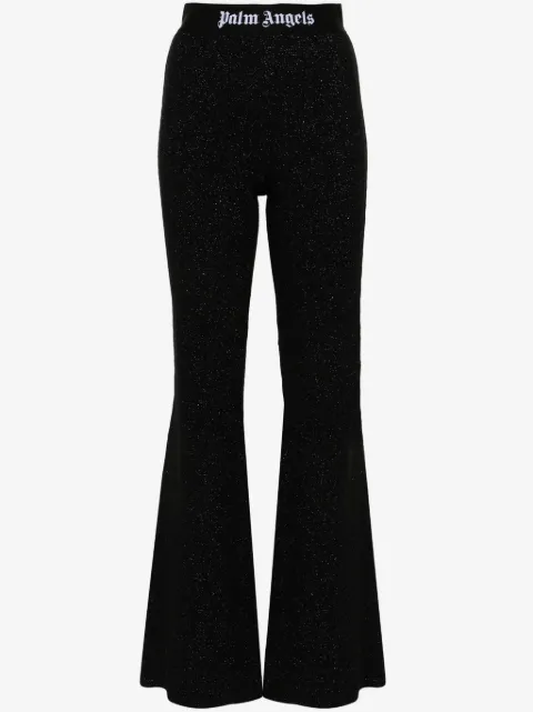 Palm Angels pantalones con franjas del logo