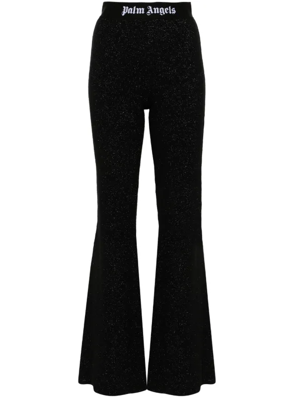 パンツ PALM ANGELS BLACK AND WHITE VISCOSE BLEND TROUSERS Buy Palm Angels Slim Track Pants 'Black/White