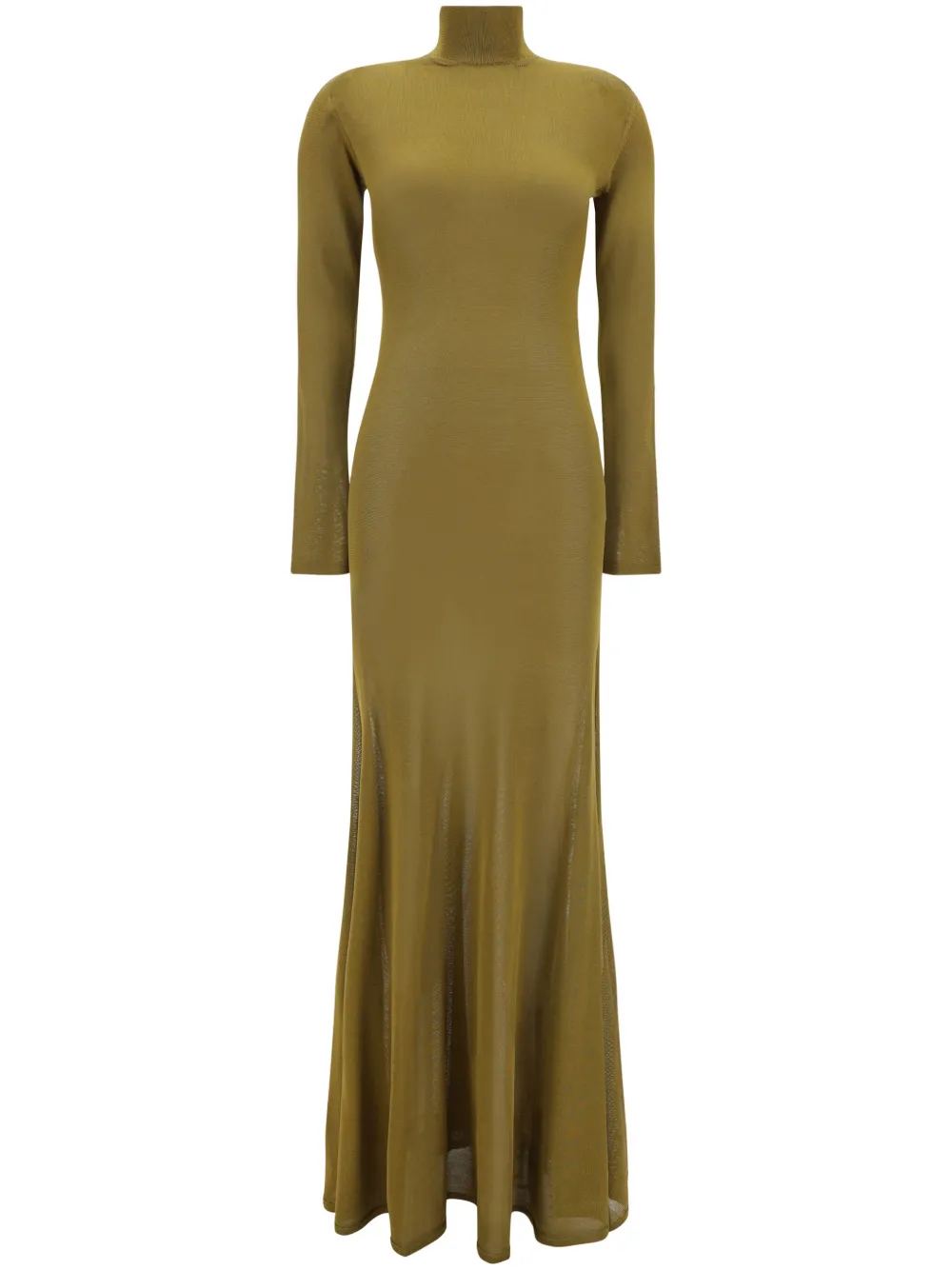 TOM FORD Gebreide midi-jurk Groen
