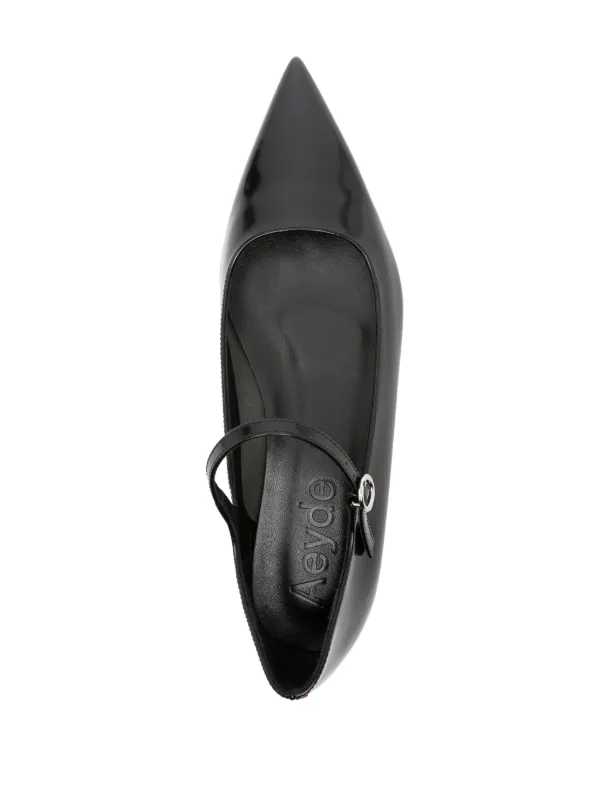 フラットシューズ AEYDE Woman Ballet flats Black SNDP8FL131 BLACK Gabriella Satin Ballet Flats – Aeyde