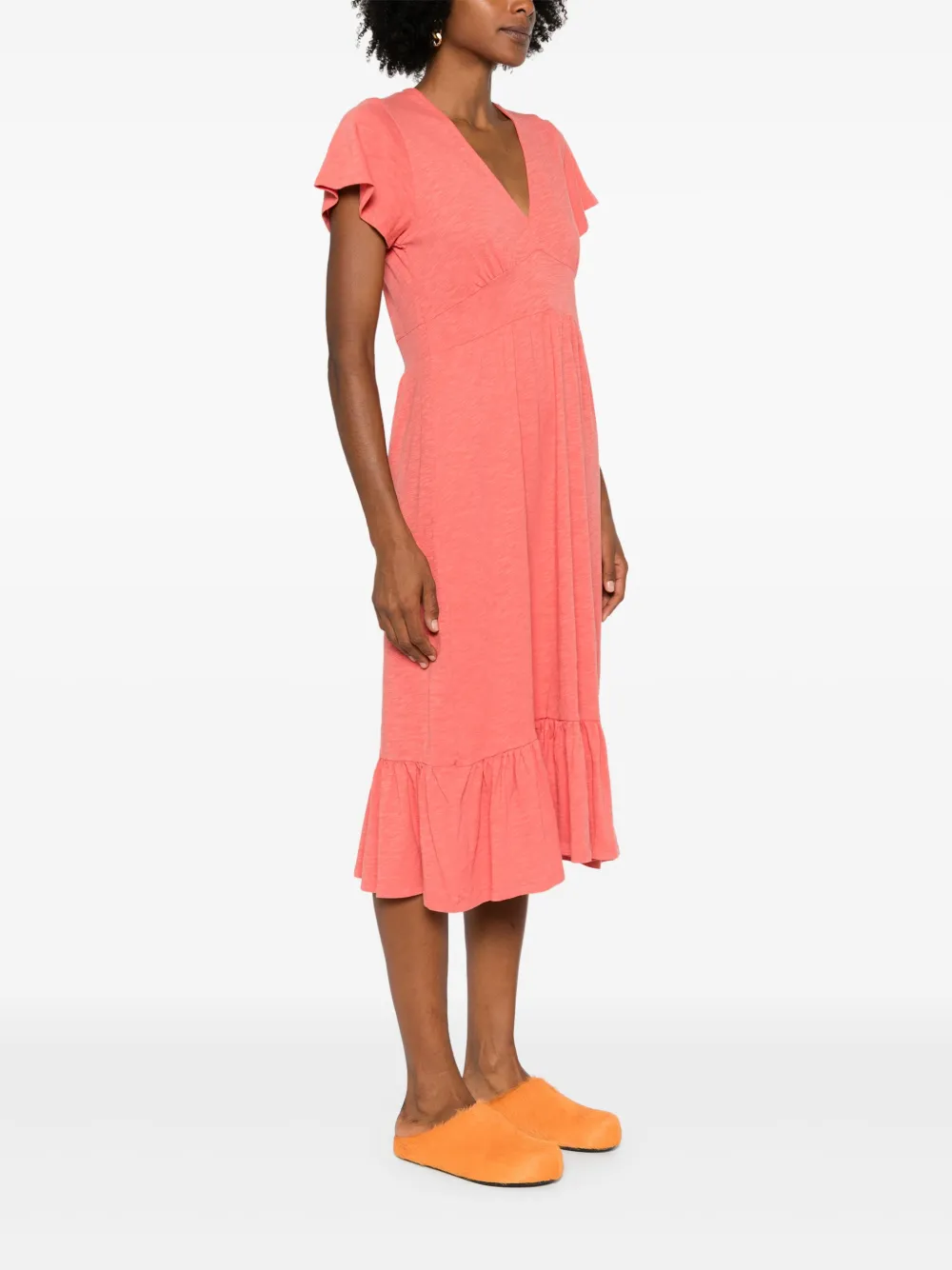 Ba&Sh Valma midi-jurk Roze