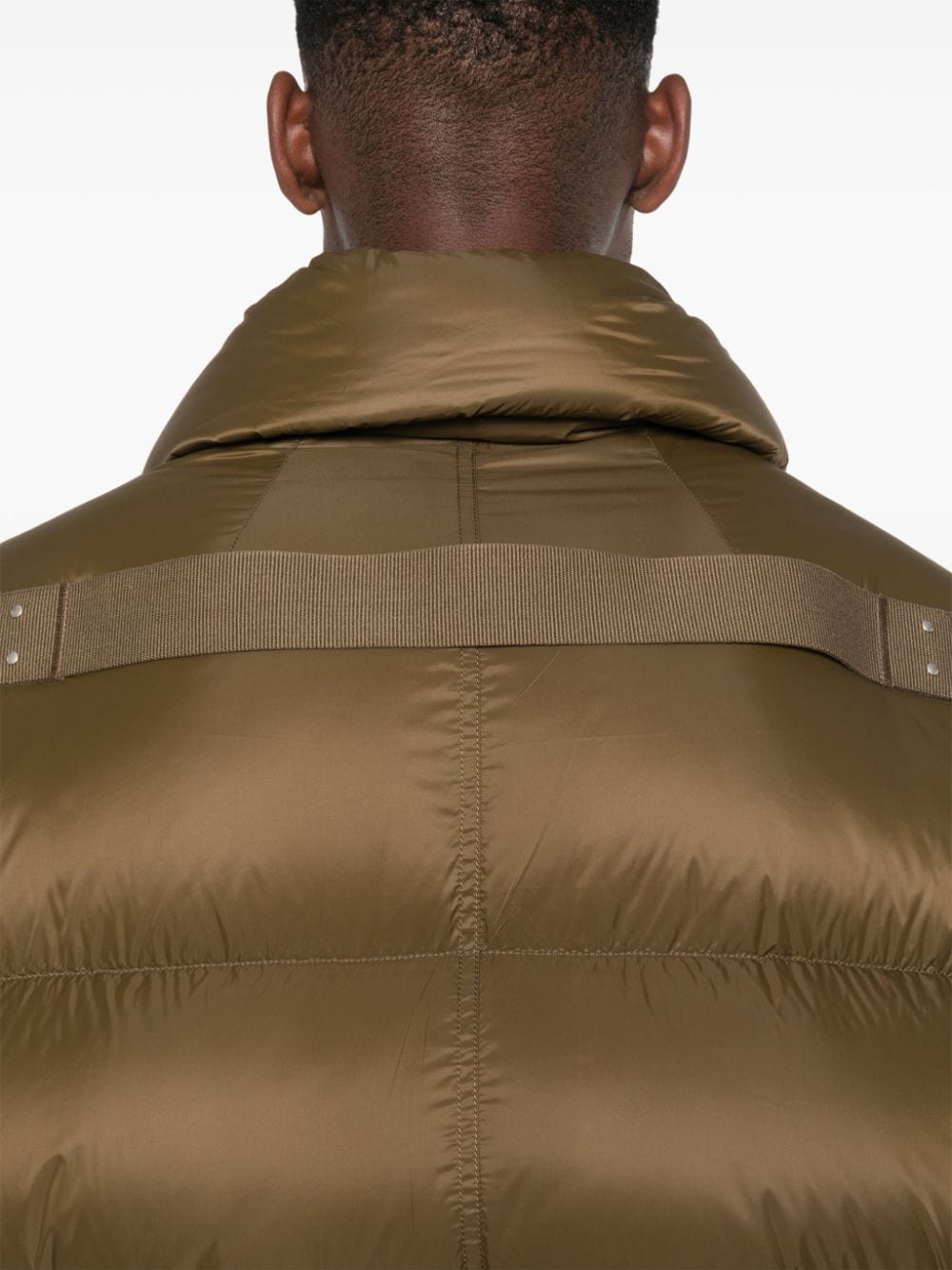 Shop Rick Owens Turtle Jkt Padded Jacket In Green