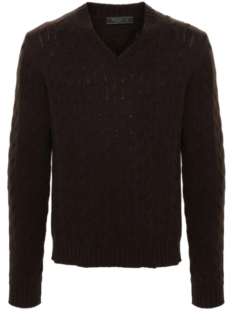 Prada cashmere V-neck sweater