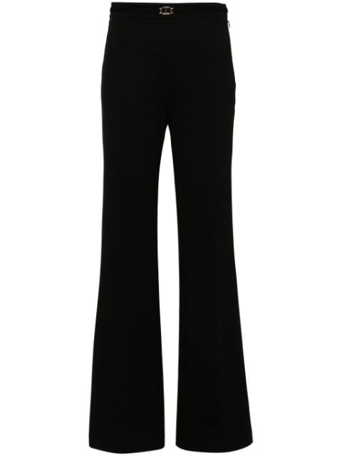 logo-plaque straight-leg trousers